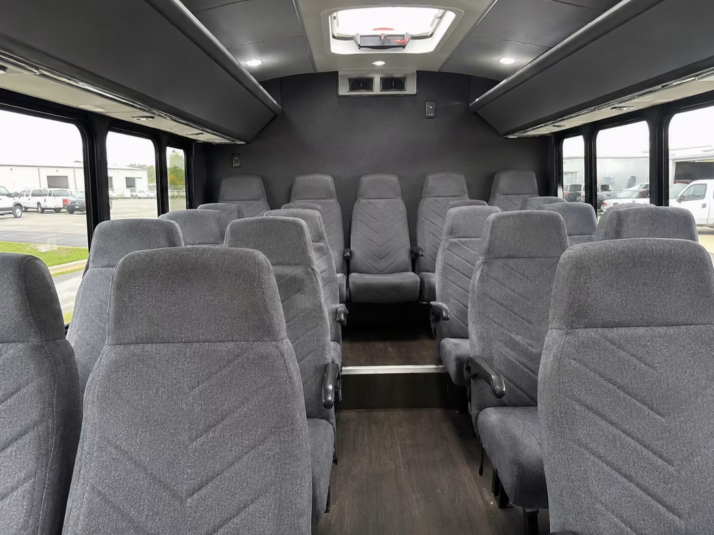 15 passenger minibus interior