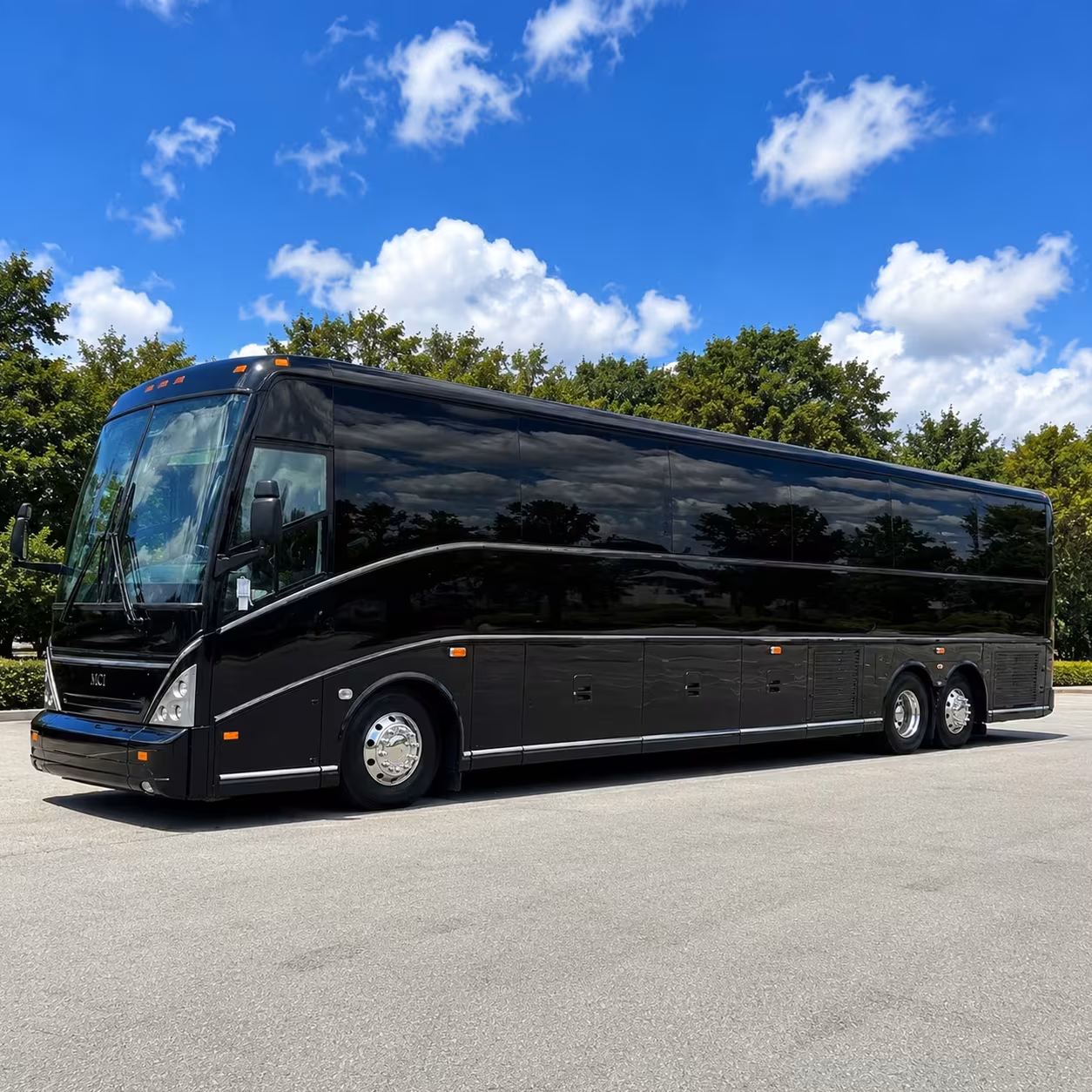 hayward charter bus rental exterior
