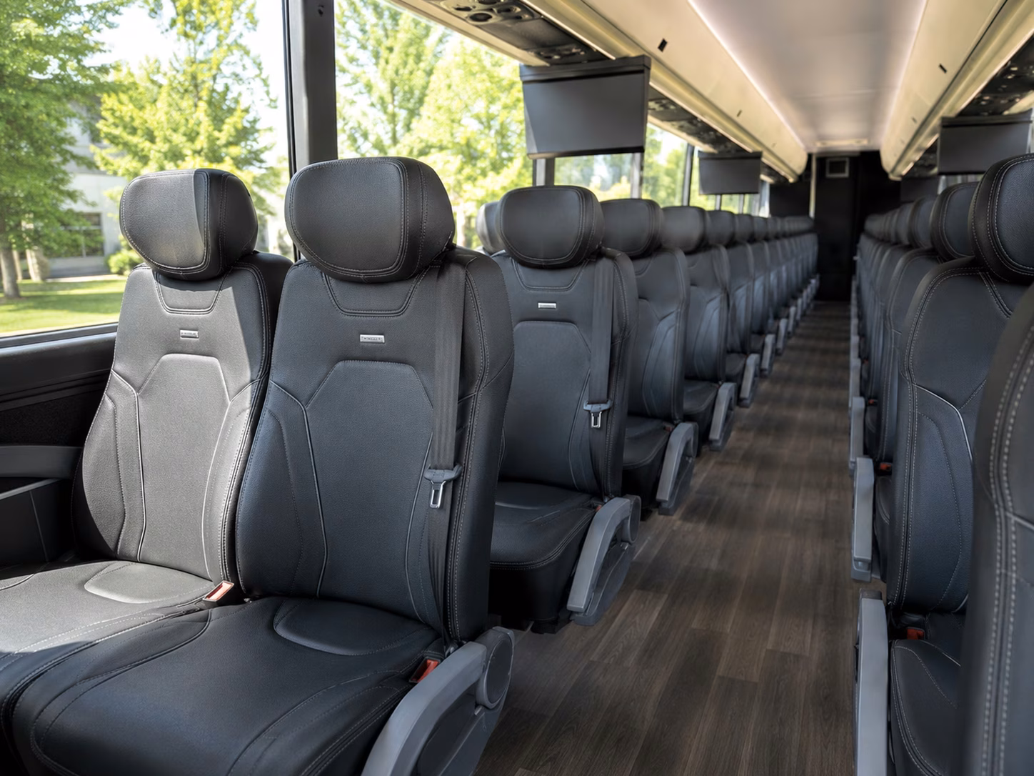hayward charter bus rental inside