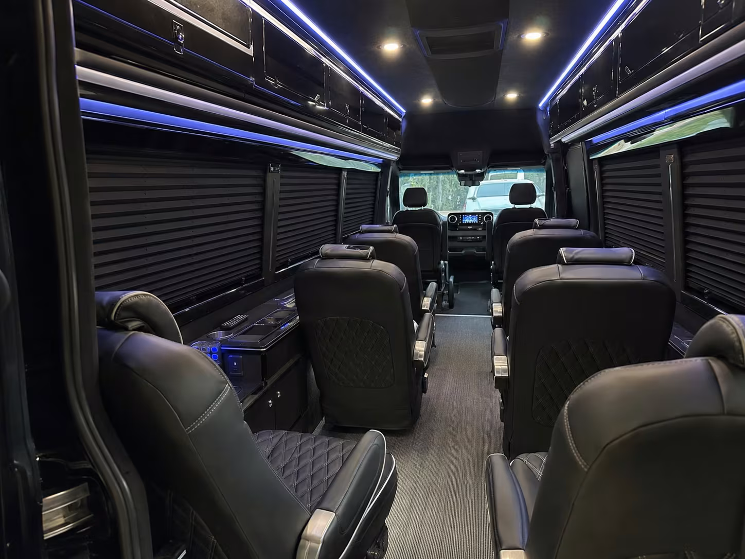 sprinter van with driver inside
