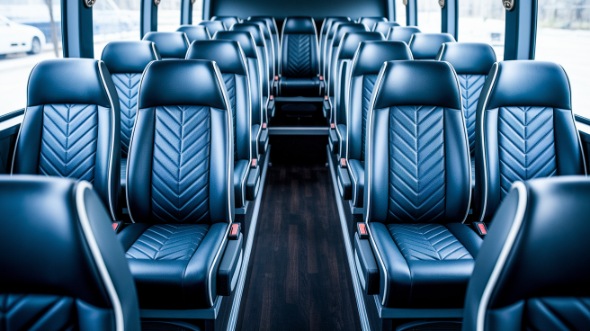 hayward 25 passenger minibus inside