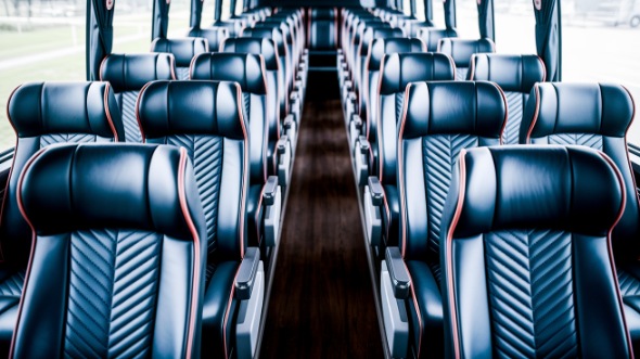 hayward 55 passenger charter bus inside