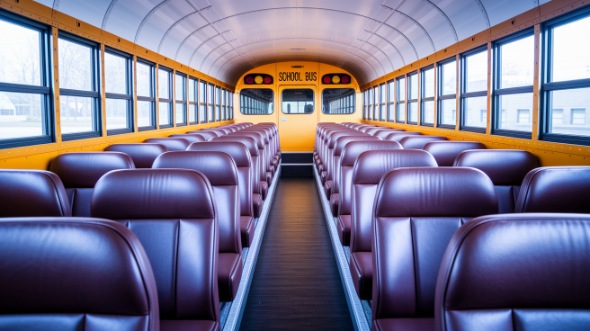 hayward school bus rental inside
